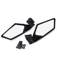 Ocamo 2 Pcs UTV Heavy Duty Rear View Mirror for UTV Polaris RZR Can Am Maverick X3 2017 2018
