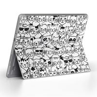 igsticker Ultra Thin Premium Protective Back Stickers Skins Universal Tablet Decal Cover for Microsoft Surface Go (2018) 010229 Cat　Animal　Illustration