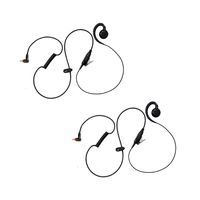 2 Pack Maxtop AEH3000-M12 Walkie Talkie Two Way Radio Black Headset Earpiece Mic for Motorola SL1K SL7550 SL4010 SL8050