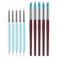 10Pcs Silicone Clay Sculpting Tool, Modeling Dotting Tool& Pottery Craft use for DIY Handicraft