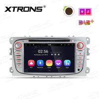 XTRONS 7 Inch Android 8.1 Octa Core HD Digital Multi-Touch Screen Car Stereo GPS Radio DVD Player OBD2 TPMS WiFi for Ford Focus Mondeo (Silver)