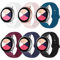 QINICHEN Compatible for Samsung Galaxy Watch Bands 42mm,Soft Sport Silicone 20mm Replacement Wristband Strap Compatible for Galaxy Watch 42mm,Galaxy Watch Active 40mm