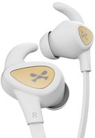 Ghostek Rush Series Wireless Sport Earbud Headphones with Built-in Microphone and Controls - White/Gold | in-Ear Earbuds with Comfortable Tips and Sweatproof Water Resistant