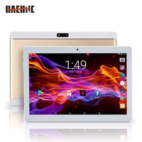 Haehne 10 inch Android 6.0 Tablet PC, 3G Unlocked Phablet with Dual Sim Card Slots and Cameras, 2GB RAM 32GB Storage Quad Core Processor, Full HD 1280x800 IPS Screen, WiFi, Bluetooth, GPS, Gold