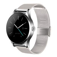 SEPVER All-in-1 K88h Smart Watch Round IPS Screen Bluetooth 4.0 Heart Rate Monitor Pedometer sync Calls and Messages Compatible with iPhone and Android Smart Phones