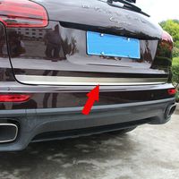 Generic Chrome Car Rear Trunk Lid Tail Gate Molding Trim Fit For Porsche Cayenne 2015 2016 2017
