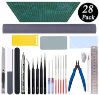 Gundam Tools Kit Esoca 28Pcs Gunpla Tools Gundam Model Kit Tool Bandai Tool Kit Gundam Modeler Basic Tools Craft Set for Gundam Model Building Repairing and Fixing