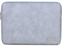 15.6 Inch PU Leather Padded Laptop Sleeve HBLOOMYST 15 Inch Frosted Protective Notebook Bag Computer Case Cover for MacBook Pro MacBook Air Chromebook Acer Dell HP Samsung Sony (Blue)