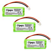 3 Pack Replacement Battery for RCA VISYS 25212 Cordless Phone (800mAh, 2.4V, NI-MH)
