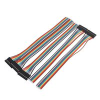 uxcell 5Pcs 10P Jumper Wires Single Female Head Ribbon Cables Pi Pic Breadboard 20cm Long