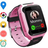 Kids GPS Smart Watch for Students - Boys Girls Smartwatch Phone with GPS Locator 2 Way Calls SOS Camera Voice Chat Math Game Step Counter Geo Fence Sport Wristband for Children Holiday Birthday Gifts