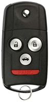 KeylessOption Keyless Entry Remote Fob Ignition Car Flip Key for Acura TL, TSX MLBHLIK-1T