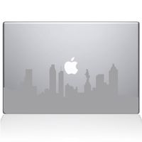 The Decal Guru Philadelphia City Skyline Decal Vinyl Sticker, 13" MacBook Air, Silver (2313-MAC-13A-S)