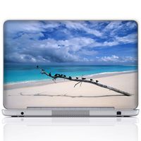 Meffort Inc 15 15.6 Inch Laptop Notebook Skin Sticker Cover Art Decal (Free Wrist pad) - Beach View Earths