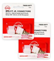 Molex 2 Complete Set - (8 Circuit) w/18-24 AWG Plug and Receptacle, 76650-0077