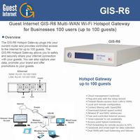 GIS-R6 Internet Gateway for Business Hotspots