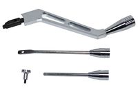 A-Team Performance Polished Billet Aluminum Column Shifter Lever Turn Signal Hazard Boots Tilt Compatible with GM Column 1967 to 1994