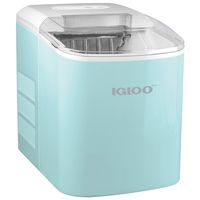 Igloo ICEB26AQ Automatic Portable Electric Countertop Ice Maker Machine, 26 Pounds in 24 Hours, 9 Ice Cubes Ready in 7 minutes, With Ice Scoop and Basket, Perfect for Water Bottles, Mixed Drinks