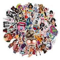 100pcs Cool Graffiti Decals Vinyls Stickers,Anime Beauty Laptop Sticker Bomb Beauty Pinup Girls Stickers Decals for Car Guitar Luggage (Sexy Girls Sticker)