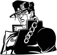 JoJo's Bizarre Adventure - Jotaro Kujo Anime - Decal Sticker by SSTS Prints