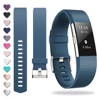 ZEROFIRE Compatible for Fitbit Charge 2, Replacement Adjustable Sport Bands for Charge 2 Heart Rate Fitness Wristbands, Women Men, Small and Large