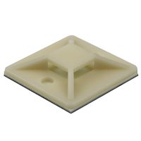 100 Adhesive-Backed Zip Tie Anchors by APTronix. Heavy Duty Professional Grade, UV White Cable Tie Base: 1.5 x 1.5 Inch, Screw Hole Anchor Provides Additional Strength. XGA Anchors (XL, White)