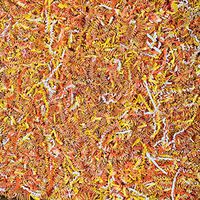 Worlds Crinkle Cut Paper Shred for Packing Filler Gift Wrap Basket Filler Colored Crinkle Paper 1LB Candy Corn