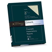 Southworth Linen Business Paper, Ivory, 24 Pounds, 100 Count (P564CK)