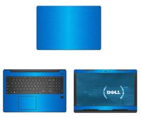 decalrus - Protective Decal for Dell Latitude 15 3590 (15.6" Screen) Laptop LITE Blue Texture Brushed Aluminum Skin case Cover wrap BAdellLatitude15_3590LiteBlue