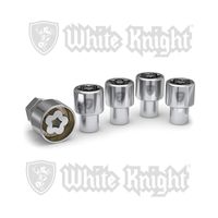 White Knight 42710 Chrome 12mm x 1.50 Mag Wheel Lock Set, 4 Pack