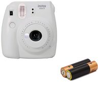 Fujifilm- Instax Mini 9 Instant Camera Product Bundles | Film Pack Options | Renewed (Mini 9 Camera Only, Smokey White)