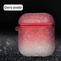 Eve.Ruan Fashion Bling Luxurious Diamonds Earphones Case for Girls/Couples, Anti-Lost Protective Cover Skin Case for AirPods 1/2, Shock Absorbing Design&Charging Hole, for Hiking/Running (red)