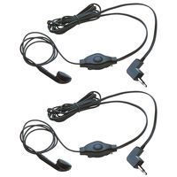 Cobra 2 GA-EB M2 Earbud & Microphone MicroTalk Walkie Talkie Headsets, Black
