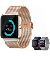 Yirind Smart Bluetooth Watch, with Camera Touchscreen, Sport Wrist Watches for iPhone/Android/iOS,Gold