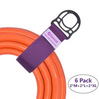 Heavy Duty Storage Straps,(2 Medium-8'' & 2 Large-9.8'' & 2 X-Large-11.8''),Extension Cord Organizer,Hook and Loop Organizer Hanger for Cables, Extension Cords, Hoses, Ropes in Garage, Shed, Shop, RV