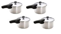 Presto 01241 4-Quart Aluminum Pressure Cooker (Silver, 4-pack)
