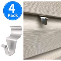 Vinyl Siding Hangers, Heavy Duty Outdoor Light Wreath Pictures Hook for Hanging 4 Pack