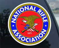 Votre Magasin 1 Set of 4pcs NRA Guns and Rifles Sticker Decal Car Truck Bumper Notebook Gun Rifle Rights 3" Sticker