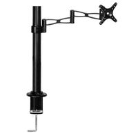 Vemount Single Monitor Mount LCD LED Computer Desk Mount Stand Fully Adjustable Tilt Articulating for One 14-27" Samsung HP LG Acer ViewSonic Asus Dell AOC BenQ Screen VESA 75x75 100x100 Full Motion