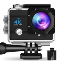 WearNow G7 Pro Ultra HD 4K Action Camera 16MP Vision 131 feet Underwater Waterproof Camera 170 Degree Wide Angle WiFi Sports Camera with Remote Control and Mounting Accessories Kit