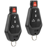 Key Fob fits Chrysler 300/Dodge Challenger Charger Durango Magnum/Jeep Grand Cherokee 2008 2009 2010 2011 2012 2013 2014 Keyless Entry Remote, Set of 2
