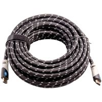 Top Dog Cables - TD-05PW- Gold Premium 40' High Speed HDMI Cable with Ethernet - Black/White - 3D HD PS3 4 XBOX One 360 DVD TV Blu Ray