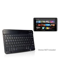 Nvidia Shield Tablet K1 Keyboard, BoxWave [SlimKeys Bluetooth Keyboard] Portable Keyboard with Integrated Commands for Nvidia Shield Tablet K1 - Jet Black