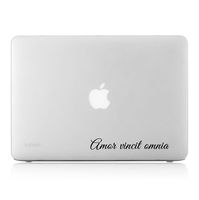 Amor Vincit Omnia Text in Cursive Macbook Symbol Keypad Iphone Ipad Decal Skin Sticker Laptop