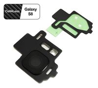 Cell4less Rear Camera Lens & Frame for The Galaxy S8 Model Only (Black)