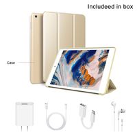 Tablet 10 Inch with Dual SIM 4G/5G WiFi, IPS/HD 32GB ROM/64GB 8500mAh, Android 7.1 Tablet PC Quad-Core Dual 8MP Camera, Mediapad Bluetooth/GPS/OTG Unlock Tablet with a Cell Phone (Gold)