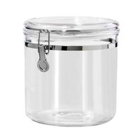 Oggi Jumbo Acrylic Airtight Canister with Clamp, 150-Ounce (5344),Clear