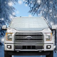 Zcaukya Windshield Snow Cover,Windshield Frost Protector Cover with 4 Layers Protection,Snow,Ice,UV,Frost Defense,Extra Large Windshield Fits Most Cars and SUV and Pickup Truck