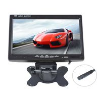 Kasionvi 7 Inch Tft-lcd Car Monitor 2 Video Input Car Rearview Headrest Monitor DVD VCR Monitor with Remote and Stand & Support Rotating the Screen 800*480rgb 8pin Connect
