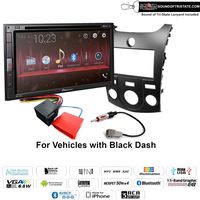 Pioneer AVH-310EX 6.8" Multimedia DVD Receiver + Install kit fits 2011-2013 Kia Forte (Black) with Sound of Tri-State Lanyard Bundle